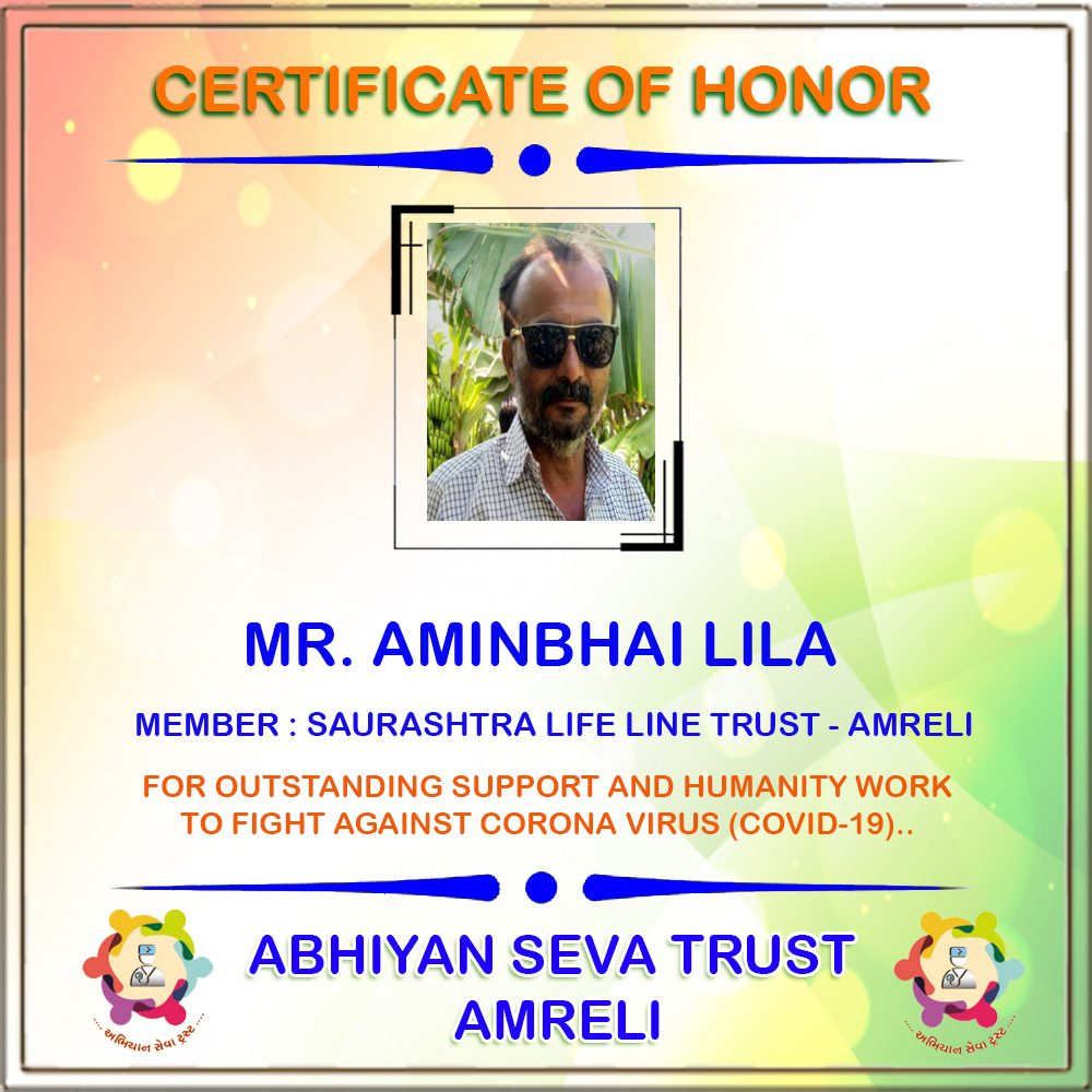 Certificate of Honor